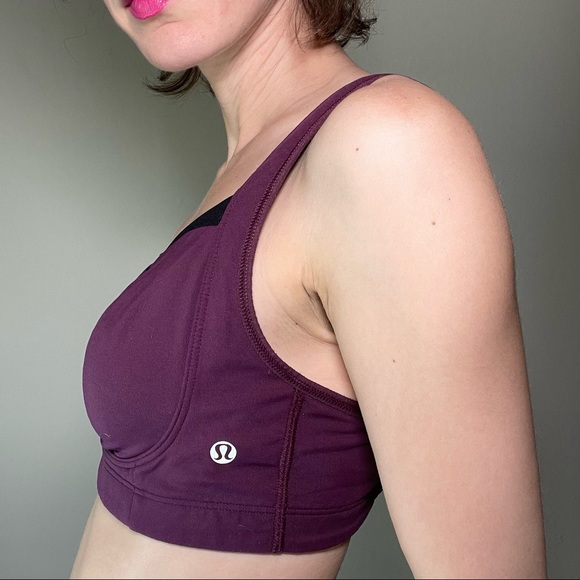 Lululemon Deep Purple & Black Sports Bra - Picture 5 of 5
